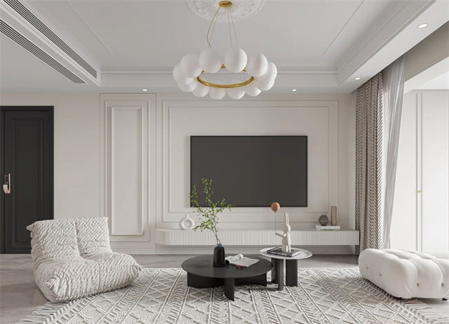 機(jī)智！客廳有橫梁還可以這樣設(shè)計(jì)