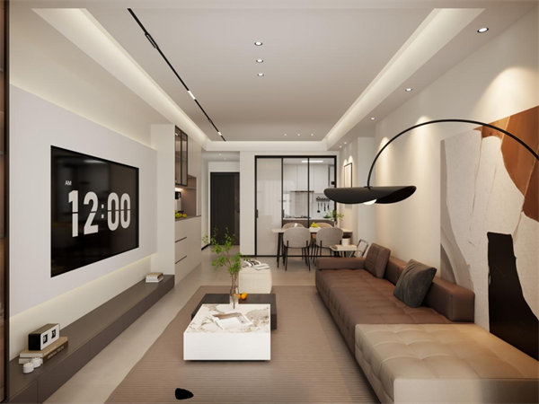 山水如畫114㎡|現(xiàn)代溫馨配色+流暢動線，詮釋家的溫度與巧思